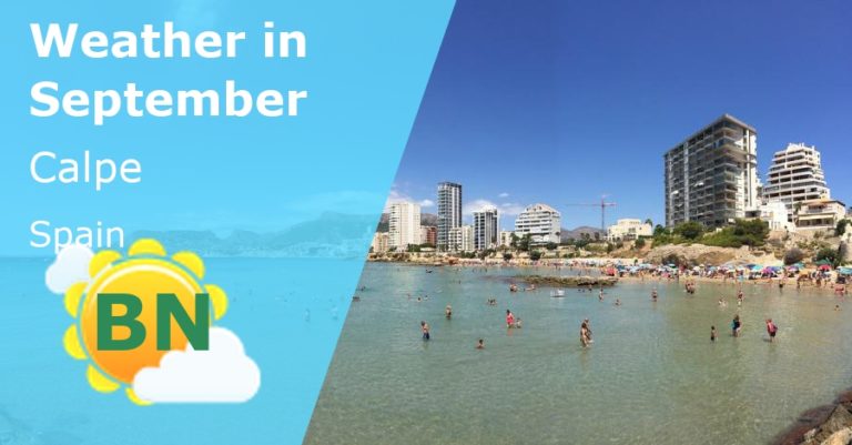 September Weather in Calpe Spain - 2025