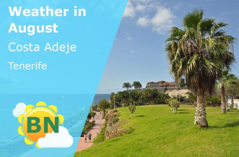 August Weather in Costa Adeje, Tenerife - 2023