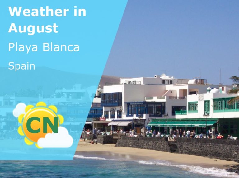 August Weather in Playa Blanca, Spain - 2023