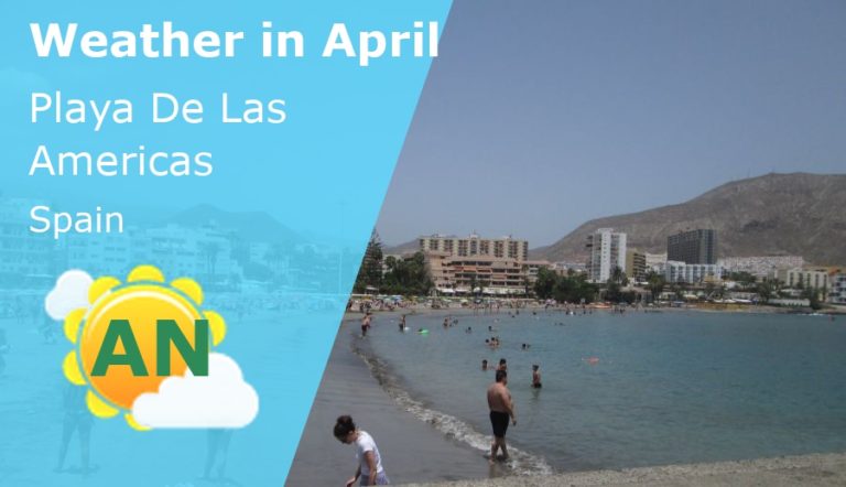 April Weather in Playa De Las Americas, Tenerife - 2023