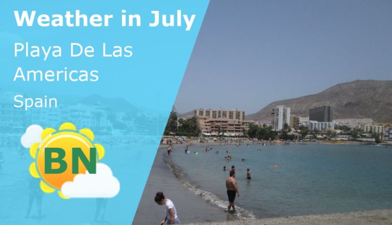 July Weather in Playa De Las Americas, Tenerife - 2023