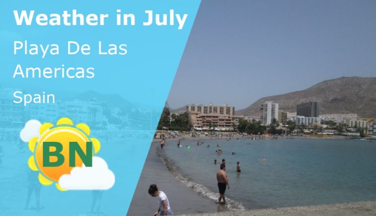 July Weather in Playa De Las Americas, Tenerife - 2024