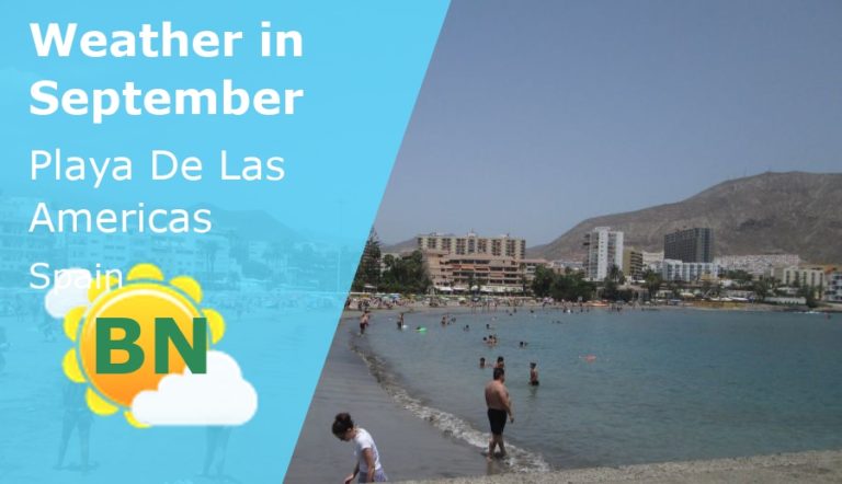 September Weather in Playa De Las Americas, Tenerife - 2023