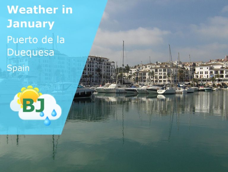 January Weather in Puerto de la Duequesa, Spain - 2023