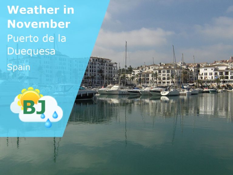 November Weather in Puerto de la Duequesa, Spain - 2023