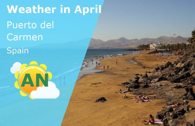April Weather in Puerto del Carmen, Lanzarote, Spain - 2023