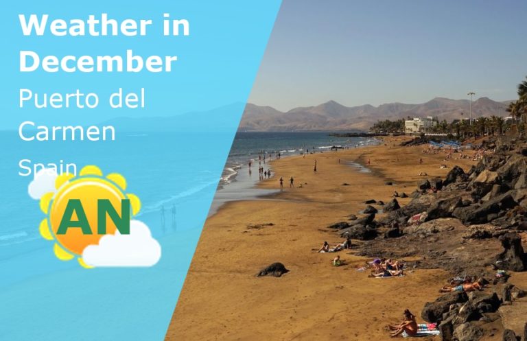 December Weather in Puerto del Carmen, Lanzarote, Spain - 2023