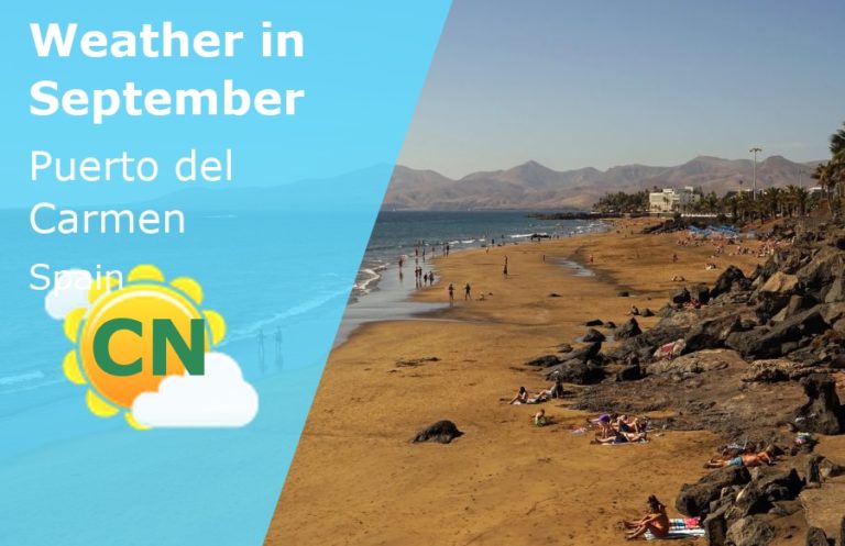 September Weather in Puerto del Carmen, Lanzarote, Spain - 2023