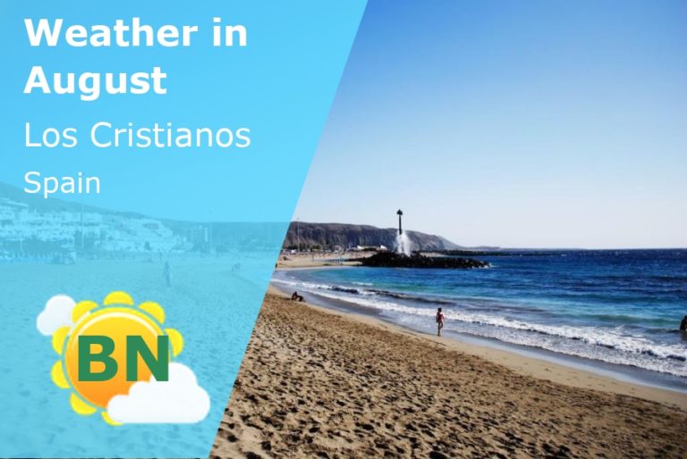 August Weather in Los Cristianos, Spain - 2023