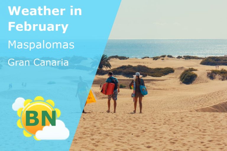 February Weather in Maspalomas, Gran Canaria - 2026