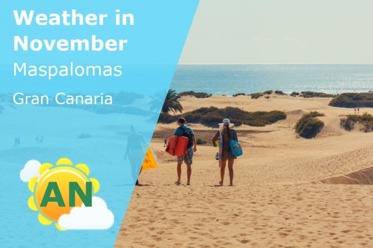 November Weather in Maspalomas, Gran Canaria - 2022