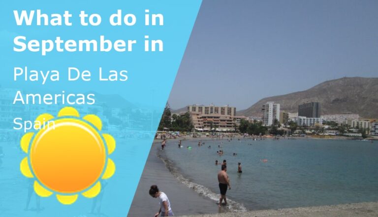 What to do in September in Playa De Las Americas, Tenerife - 2024