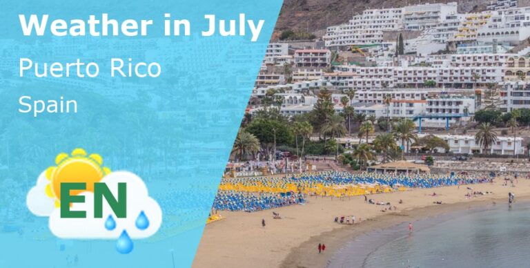 July Weather in Puerto Rico, Gran Canaria - 2023