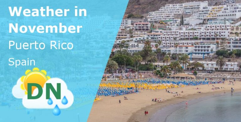 November Weather in Puerto Rico, Gran Canaria - 2023