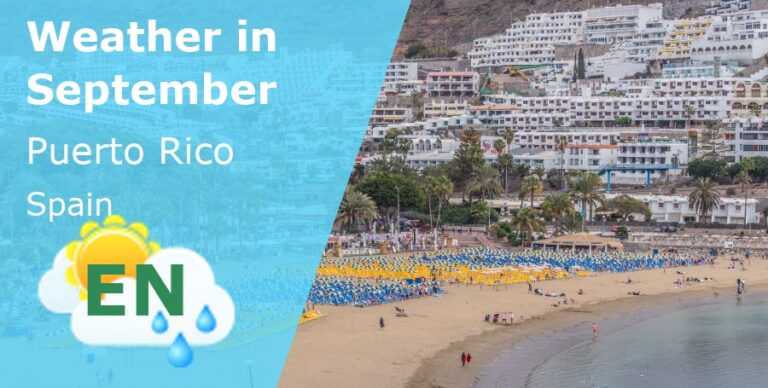 September Weather in Puerto Rico, Gran Canaria - 2024